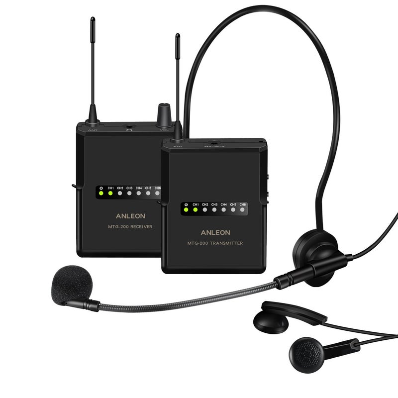 ANLEON MTG-200 Wireless Tour Guide & Language Interpretation System 915Mhz (1 Transmitter 1 Receiver) - Image 1